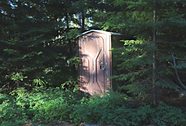 Private toilet National Forest